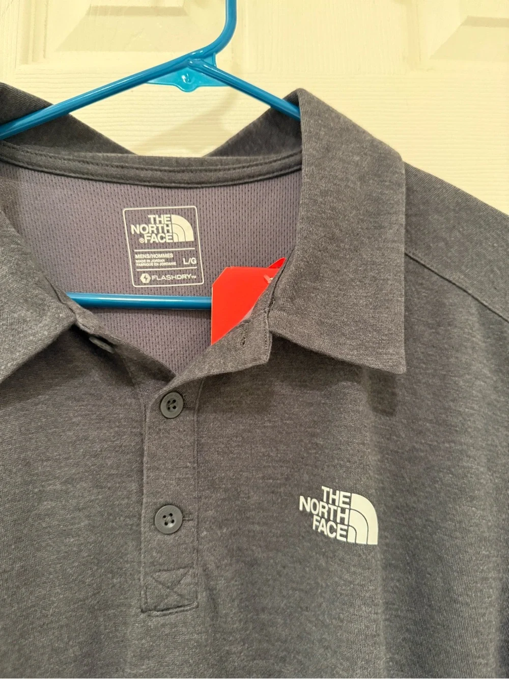 The North Face Men’s Charcoal Gray Polo with Logo